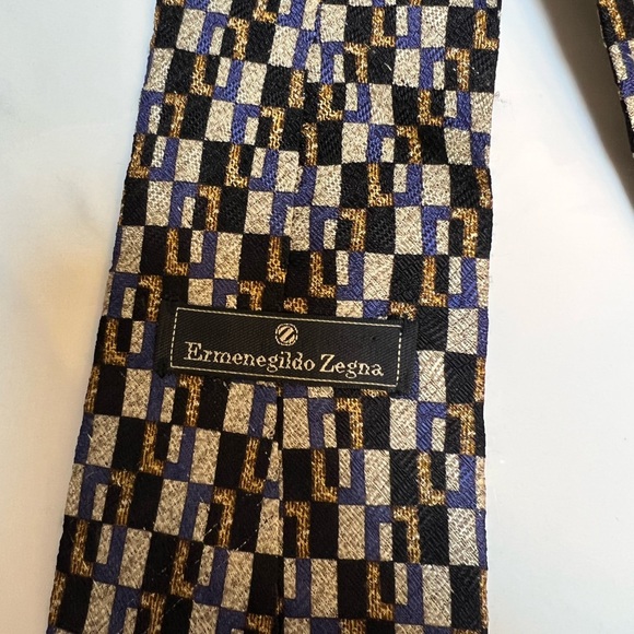 Vintage Ermenegildo Zagna Silk Tie - Picture 3 of 6